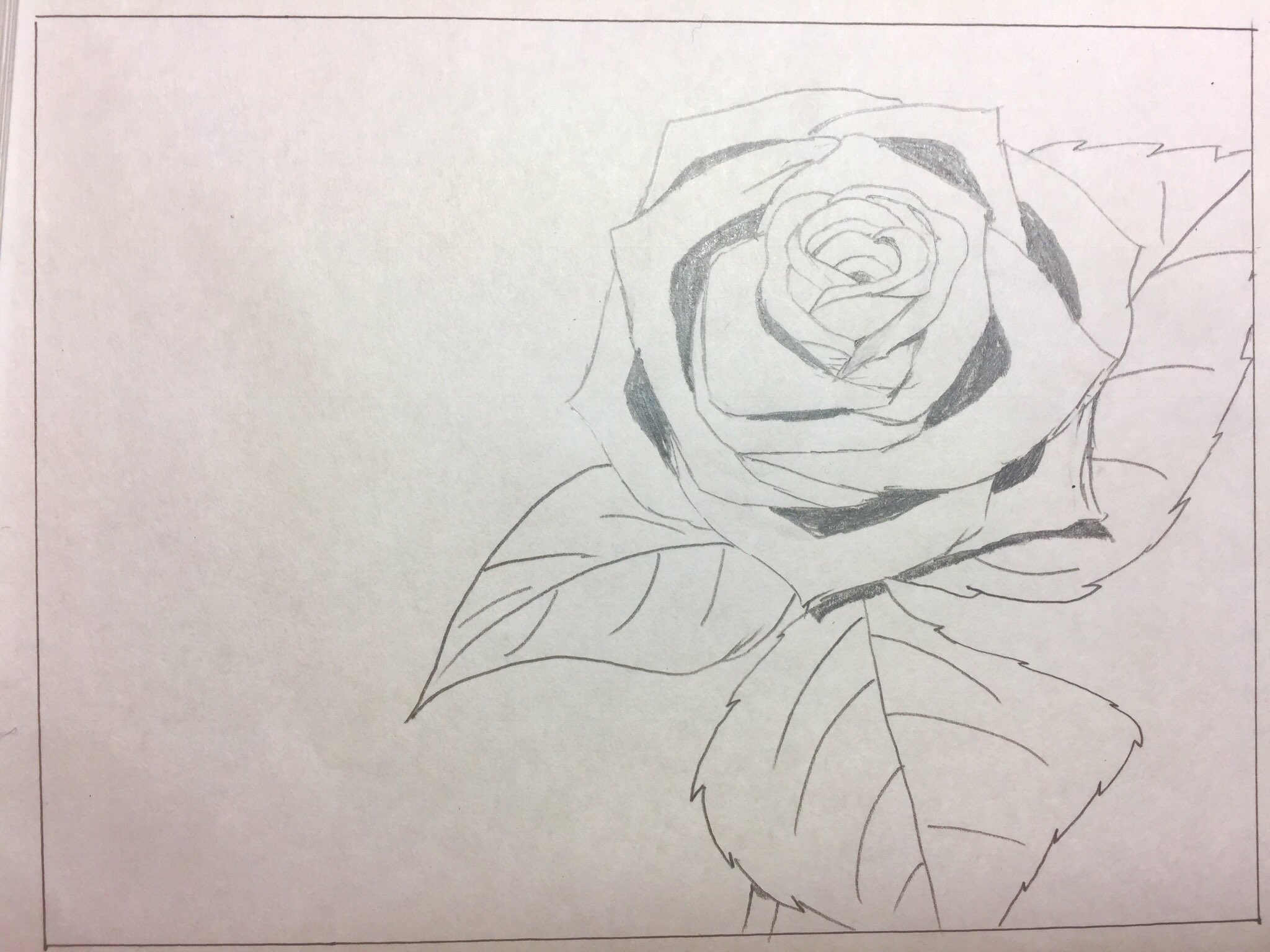 しずく イラスト描く人 やっとできました 割と時間かかりました もっと早く終わるはずだった と いうことで メイキングの写真です 体育会 体育祭 学級旗 薔薇 バラ イラスト T Co Dsae1mwblt Twitter