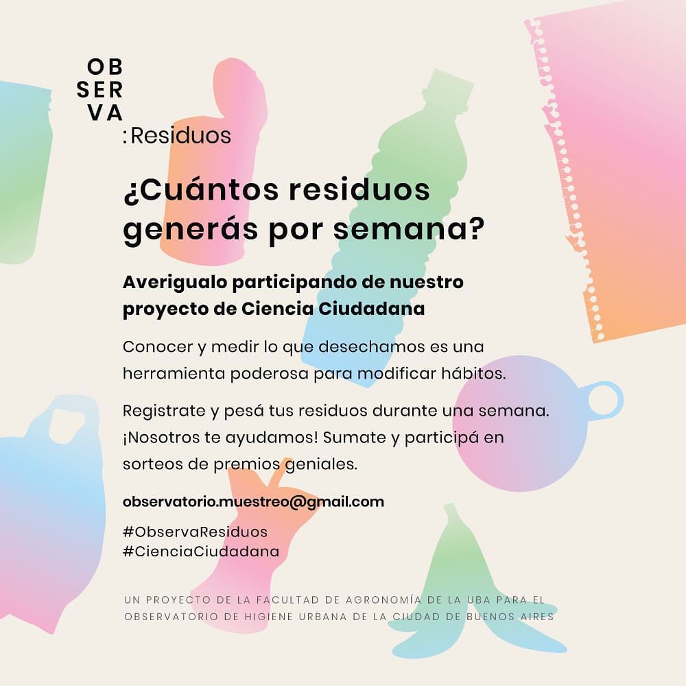 Alternaverde's tweet photo. Si vivís en CABA, ¡ésta oportunidad es para vos!

🗑Sumándote a este trabajo podrás saber cuántos residuos generás por semana y estarás ayudando en una investigación más que necesaria 👩‍🔬👨‍🔬

Participá escribiendo a👉 observatorio.muestreo@gmail.com https://t.co/4X2nWaiy9j