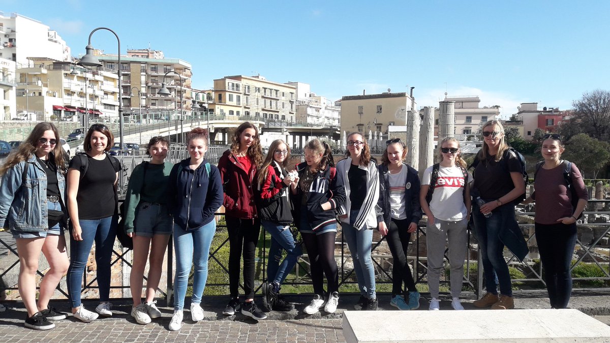 HTrip2019's tweet photo. Another full day of historeography. Flavian Amphitheatre. Temple of Serapis. Solfatara. Amazing! #anfiteatroflavio #pozzuoli #naples #bayofnaples #tempiodiserapide @HighdownSchool @highdownhistory https://t.co/OHfoIiBRKK