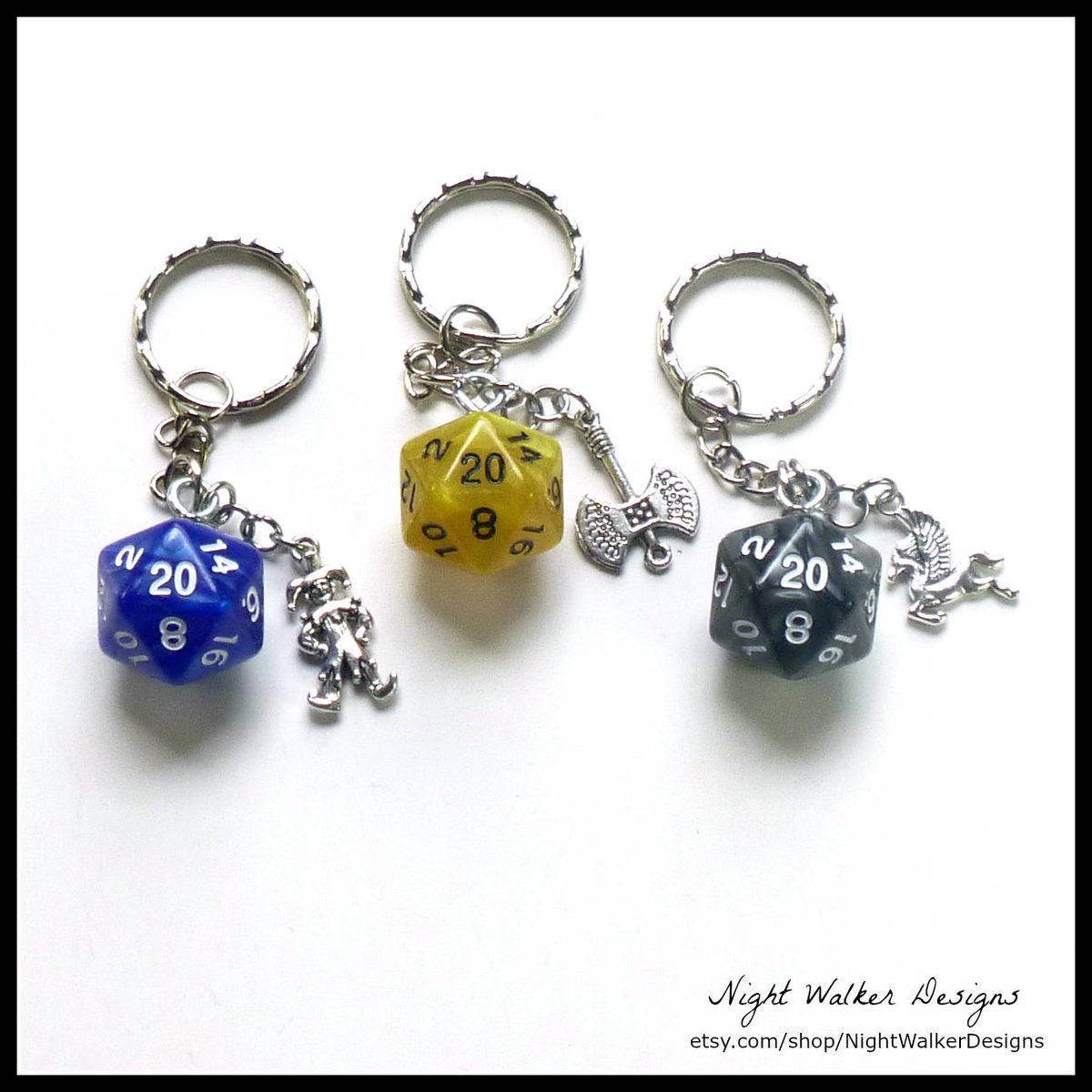 nightwalkerNWD's tweet photo. Check out one of the favorites in my #etsy shop: D20 Dice Key Chain with Silver Charm Your Choice of Colors &amp; Charms Marble D20 Dice RPG Tabletop Gaming Nerd Gift DND Gamer Gift https://t.co/popFrLJ0Jj #accessories #keychain #birthday #gamersgifts #dungeonsanddragons https://t.co/r92AwTBodR