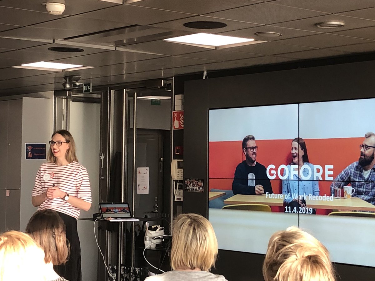 FutureFemale's tweet image. Mari Wuoti from @GoforeGroup leading us to the the theme and topic of the #futureofwork workshop. #futurefemalefi