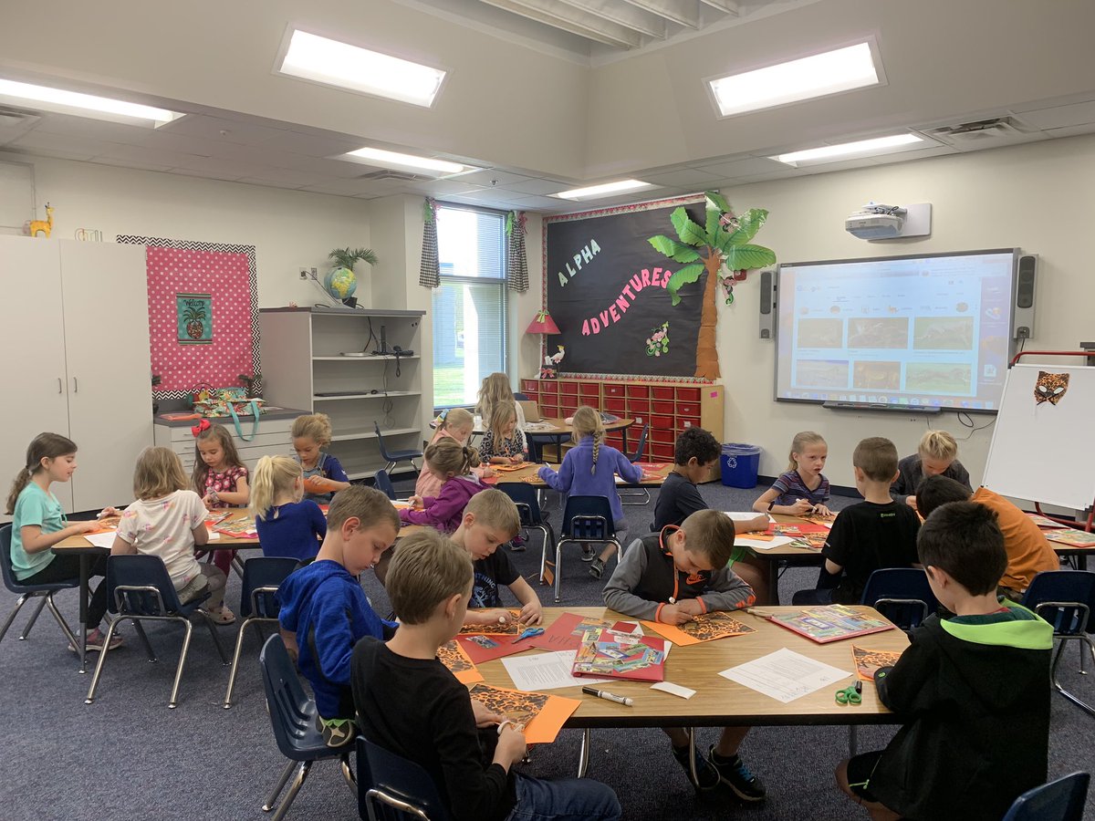 The kids are just loving being mammalogists and all the cool mammals we are learning about. They were super excited about the cheetahs! #misdgt #mymisd