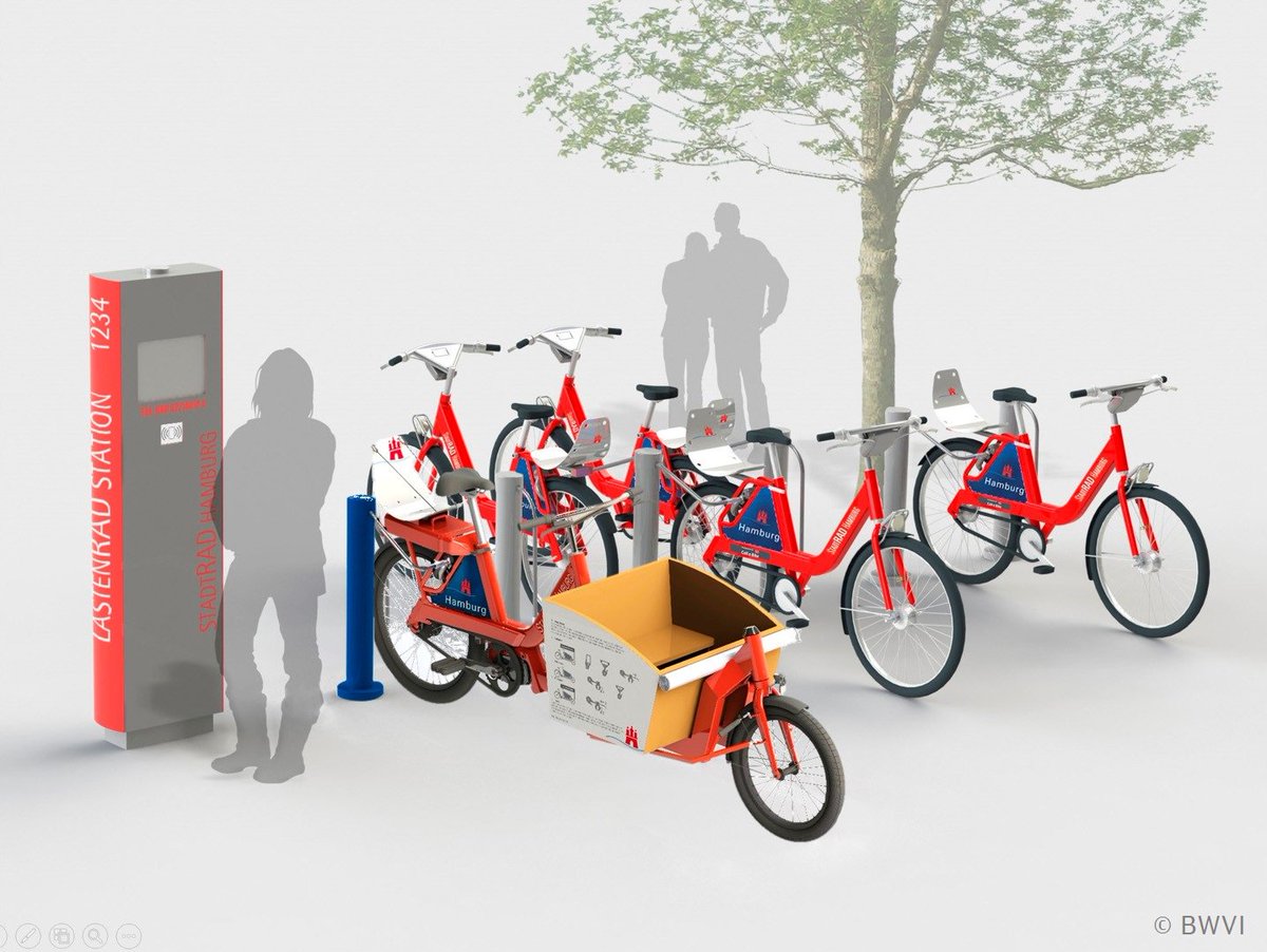 Ob Großeinkauf, Familienausflug oder Picknick im Park - in #Hamburg und #Stuttgart geht das super ohne Auto. Ab sofort könnt Ihr dafür die Lasten-Pedelecs von #StadtRAD Hamburg und #RegioRadStuttgart leihen. Infos unter hamburg.de/pressearchiv-f… &amp; deutschebahn.com/pr-stuttgart-d…