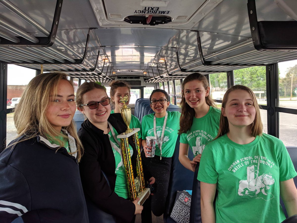 Congrats to the DSA high school Battle and of the Books team for their win at the first NC Region 3 competition! So proud of their hard work! <a href="/dpsnclibraries/">Durham Public Schools Media Coordinators</a> @durhampublicsch #WeAreDPS #DSAreads #ncslma #battleofthebooks