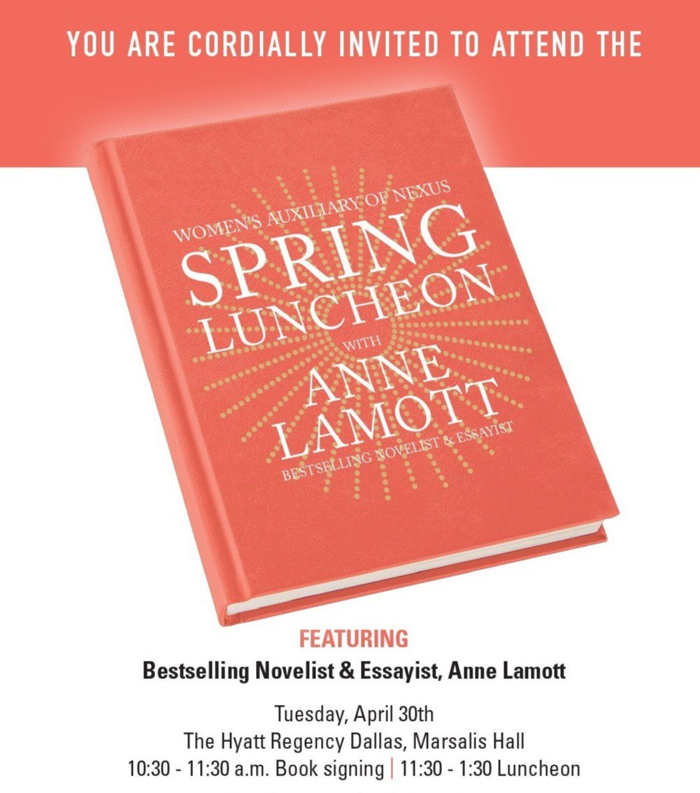 NexusRecovery's tweet image. RSVP by April 15 for Anne Lamott + give the gift of sobriety, independence, and dignity #addiction #addictionrecovery #changeherlife nexusrecovery.org/spring-luncheon