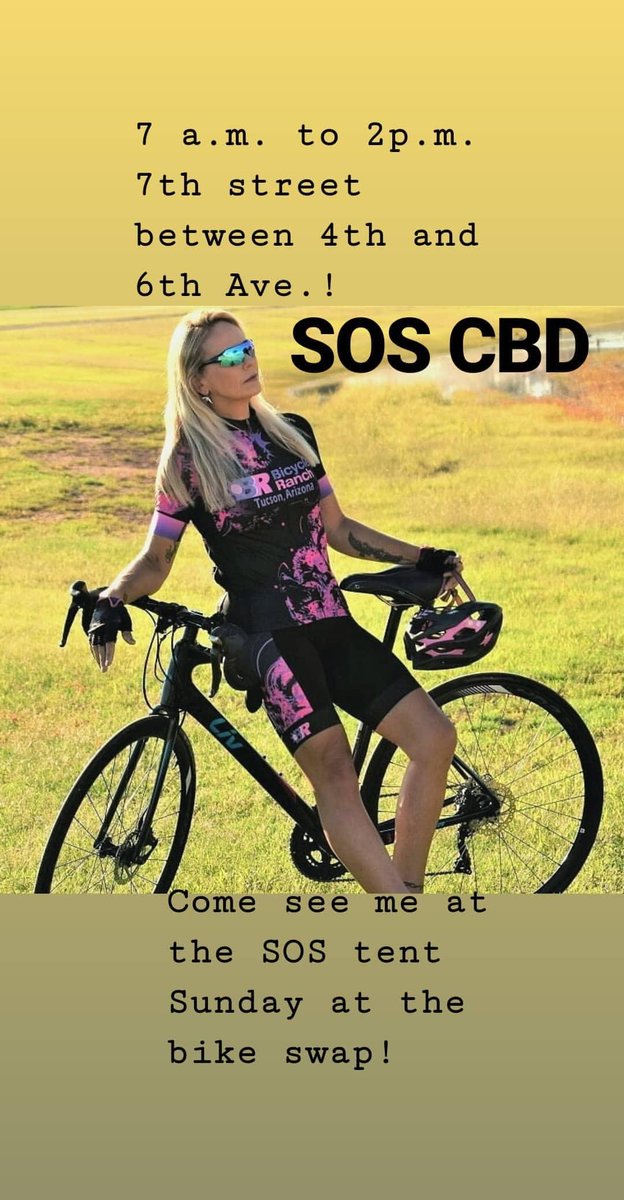 MikeBondSOS's tweet photo. We will be at the GABA bike swap this Sunday! For first 60 people, get salve and gel caps free! Use the word "NATURAL" for 15% off any order!!!! Hope to see you all down there! We will be next to the Look Save a Life tent. Ride down and enjoy the swap! Relax with SOS CBD!
#soscbd https://t.co/pwiNXe4shv
