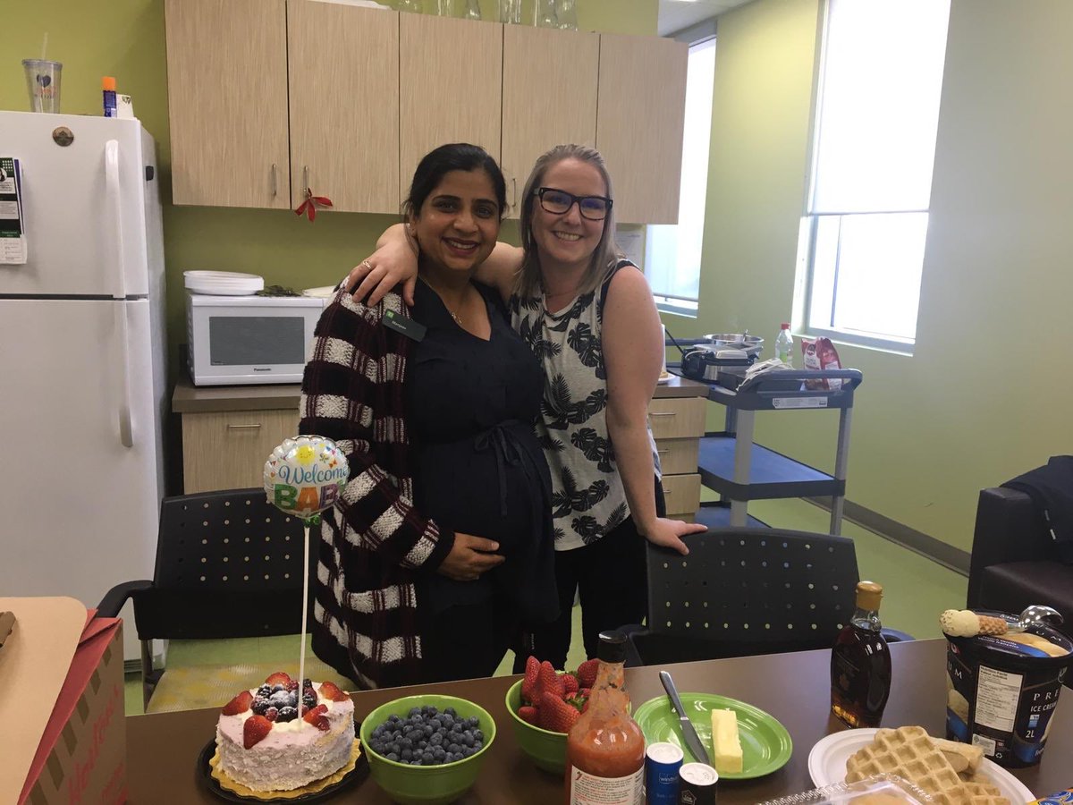 KaylaMacRae88's tweet photo. Baby shower for Manjeev before she goes off on maternity leave to meet her little baby girl. #teamseton #wafflesandicecream #Congratulations #TD https://t.co/15gAyuVTMG