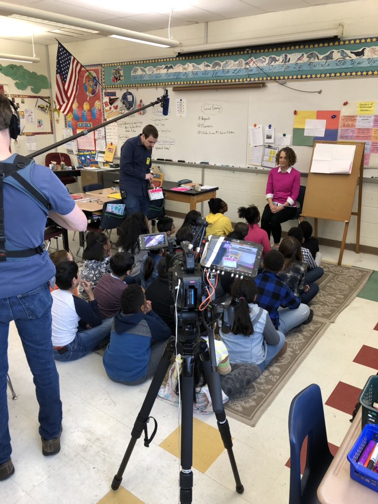 litcoachmusings's tweet photo. Filming at Arbor Intermediate School in Mrs. Malinconico’s room for Day 2 of #unlockingthepowerofclassroomtalk with @kw625 and @sfrazintcrwp !! @PrincipalArbor @PwaySchools @HeinemannPub https://t.co/AFnpsVXoBO