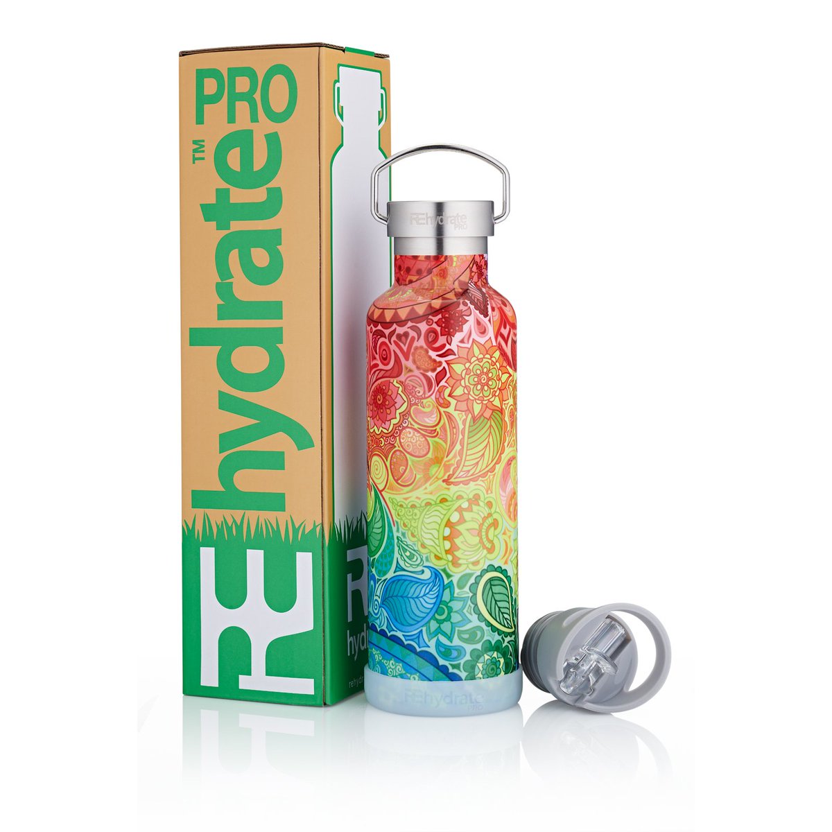 Our newest RehdratePro flask is our most vibrant yet! Perfect, ready for the fast approaching sun, get your Zen today! Using the link in our bio. #water #rehydrate #savetheocean #reuse #noplastic