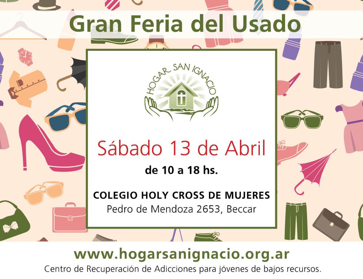 RutasSolidarias's tweet photo. Sábado 1⃣3⃣ de Abril! Evento a beneficio del Hogar San Ignacio #Beccar https://t.co/KhfWD2GIaz