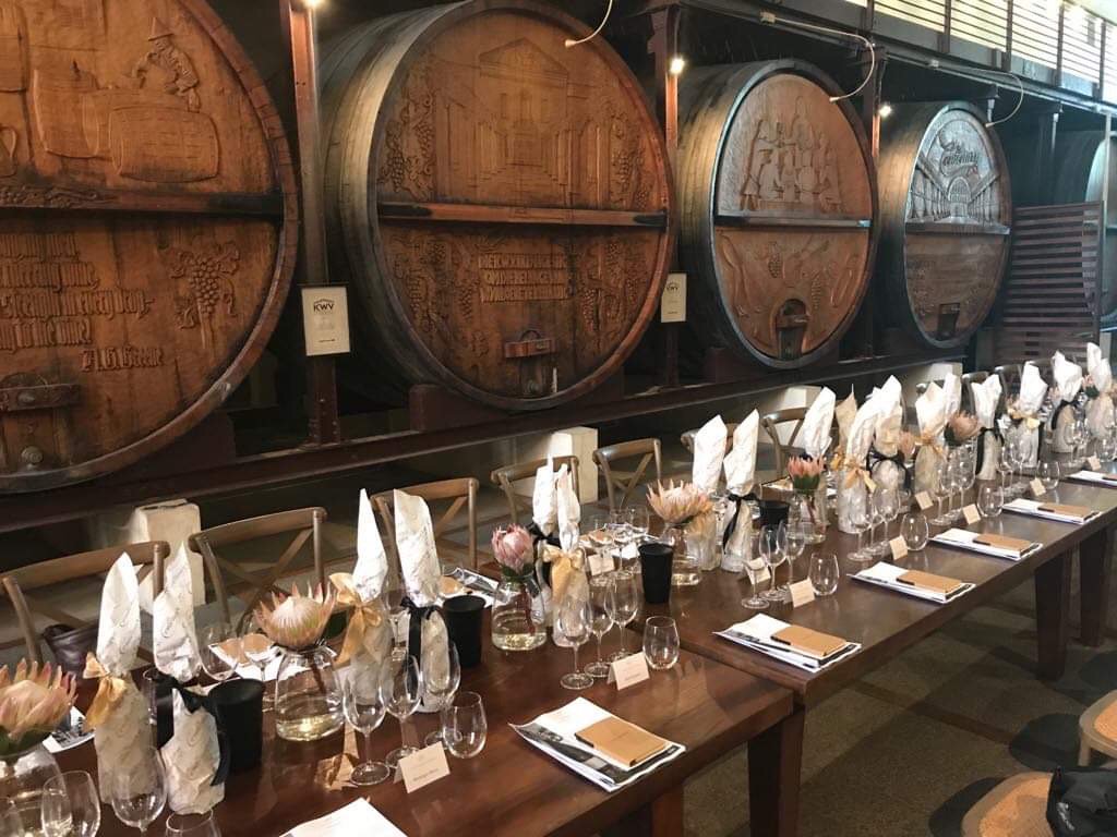 SboschVisio's tweet photo. A wonderful day spent in the heart of KWV, the Cathedral Cellar in Paarl, sharing some of the finest P’s in life (we’re talking #Pinotage,#PetitVerdot and #Perold) with @KWV_TheMentors winemaker Izele van Blerk at the private launch of these award-winning wines.

#TheMentors https://t.co/EngwpS2n5X