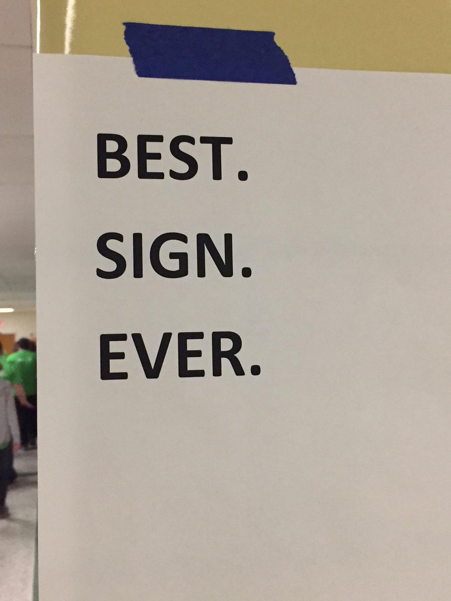 OPS_Morton's tweet photo. In order to amuse the walkers during our 3.2K #CatCrawl this morning, the wellness committee made some motivational signs. #PantherPride https://t.co/MXmLA7ezCv