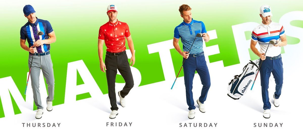 Unfortunately we can’t be at <a href="/TheMasters/">The Masters</a> - we’ll be too busy out on the course Hitting It Hard ourselves. Here’s how we see our Masters weekend scripting. Which one is your favourite? #teambunker #themasters #stylematters <a href="/WLGolfAgency/">Warren Lockett</a> <a href="/BunkerTom1/">Bunker Tom</a> @bmbunkerstyle