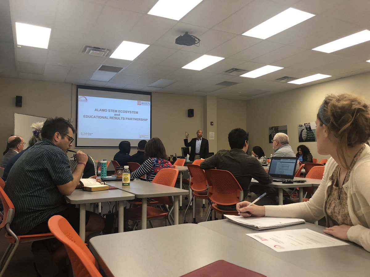 txwesbills's tweet photo. Starting the day at the Alamo STEM Ecosystem meeting with Educational Results Partnership! How are we as a community of practice impacting student success? #ESC20STEM #MySouthSanMyChoice @ssaisd https://t.co/siucZsXsq3