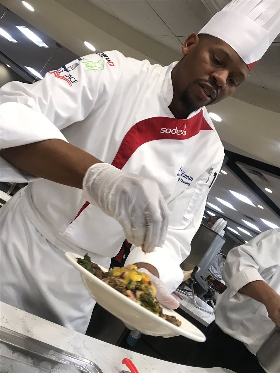CAU_Dining's tweet photo. Come meet Chef Desmond Fannin, an award-winning Chef with over 20 years of experience. Taste his national @in_my_kitchen_sodexo Island Jerk Chicken Bowl in Crogman Campus Eatery from 11am-2pm. 
.
.
.
.
.
#cau #cau19 #cau20 #cau21 #cau22 #hbcu #auc #hbcudining #jerkchicken @CAU https://t.co/BpOaJ9rNxI