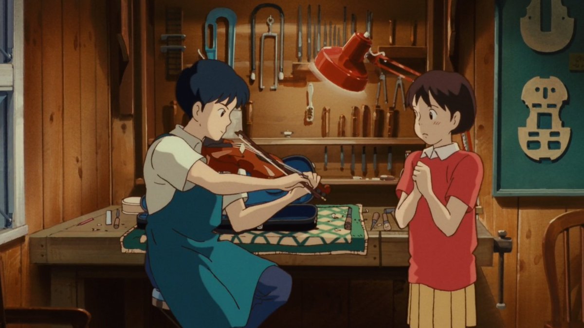 SayCoolEnglish's tweet image. ⠀
Whisper of the Heart (1995)–ไม่ได้เป็นแค่หนังรักวัยรุ่นธรรมดาแต่แฝงไปด้วยเรื่องราวของการค้นหาและทำตามความฝันของตัวเอง ชิซึโกะรักการอ่านเป็นชีวิตจิตใจฝันอยากจะเป็นนักเขียน เซจิฝันอยากจะเป็นคนทำไวโอลินที่มีชื่อเสียงระดับโลก ความสัมพันธ์ของทั้งคู่เริ่มจากเป็นคู่กัดกัน #movietwit