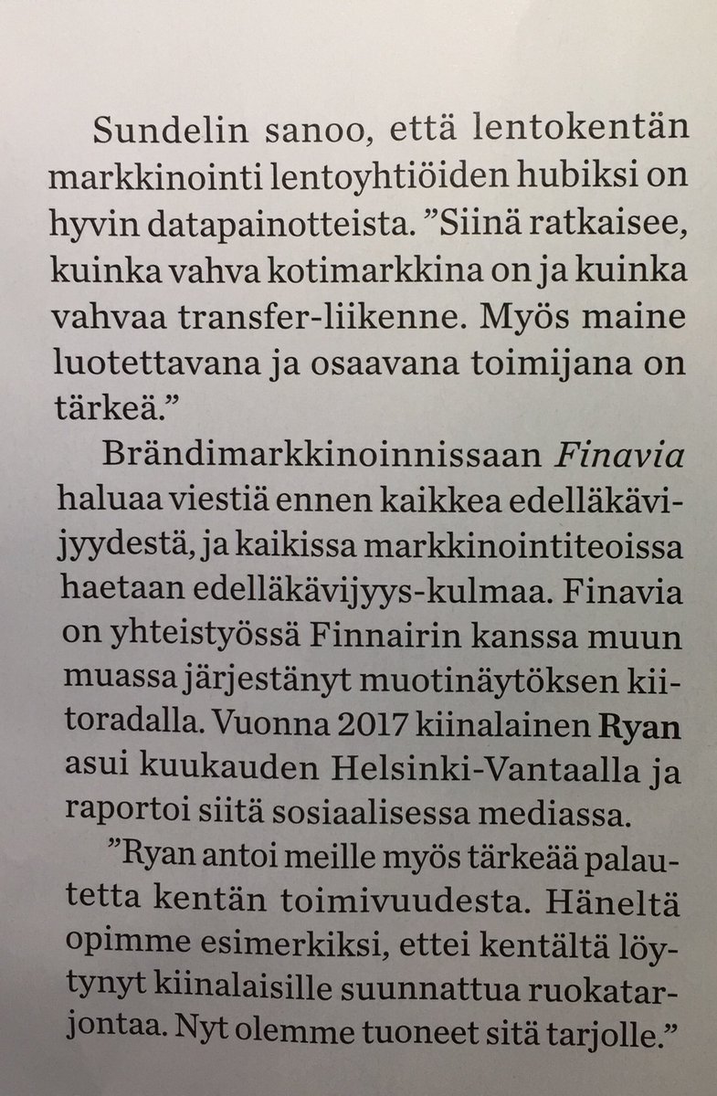Päivän #Optio ja haastattelussa <a href="/JoniSundelin/">Joni Sundelin</a>. #Data ja kansainvälisen tunnettuuden rakentaminen on <a href="/Finavia/">Finavia</a>’n markkinoinnin ytimessä.

#Finavia #HelsinkiAirport #FutureofHEL #SmoothTravelling #markkinointi