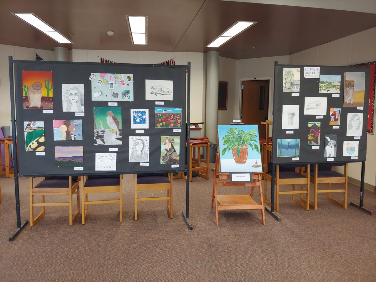 It is one of my favorite times of the year! The EHS Art Show! <a href="/EHSLibrary2/">EHS Library</a> #EmporiaProud #TeamEHS