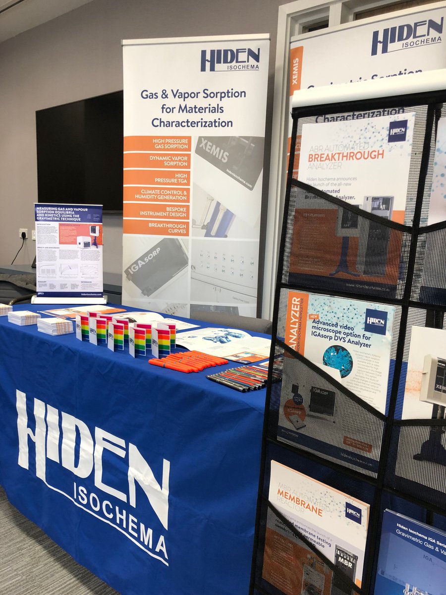 Our stand, in all its glory, at the <a href="/BritishZeolite/">BZA</a> Annual Meeting (#BZA2019) <a href="/unibirmingham/">Uni of Birmingham</a>.

Don't forget to stop by and say hello to Mark - if you're lucky, he may even let you have a hard copy of our latest newsletter...