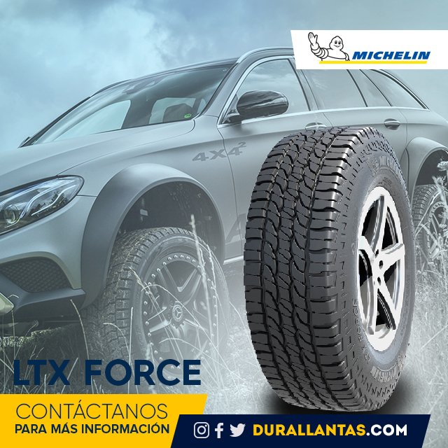 Durallantas's tweet photo. Con MICHELIN LTX Force, su seguridad en el asfalto está garantizada. Frena 2m antes que el promedio de los competidores del segmento y ofrece un mayor control en situaciones de aquaplaning. 
#aceites #llantas #panama #servicioautomotriz #aventure https://t.co/Bivi2tPKXa