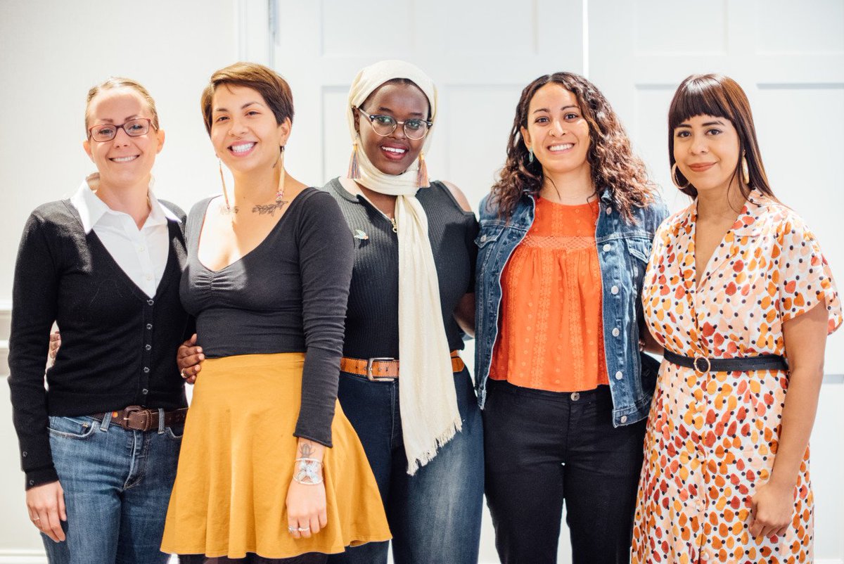 We're so excited to have the @sdcoffeetea #SCALEADScholars at #RecoBoston! From left to right: Taya Brown, Lisette Barbera, Smayah Uwajeneza, Stephanie Alcala, and Karla Ly Quinones. 

Learn more about the Scholars and the program here: bit.ly/2X2t5wG