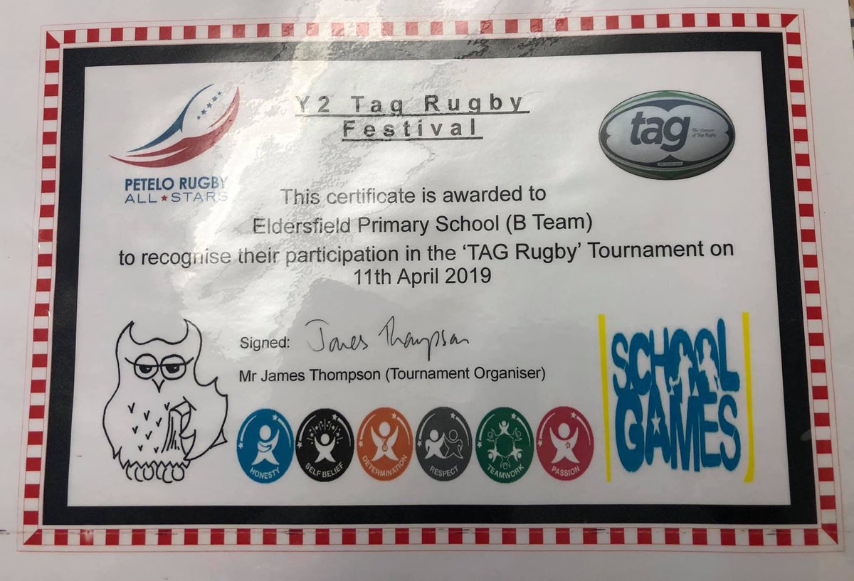 Finished off the week with a Tag Rugby festival <a href="/Eldersowl/">Eldersfield Lawn</a> Lawn Primary School, we were so touched to receive this cake from the children, teachers and parents. We love what we do and it means so much to us that you love it to. 
Thank you so much #rugbyfamily  #rugbyforall🏉