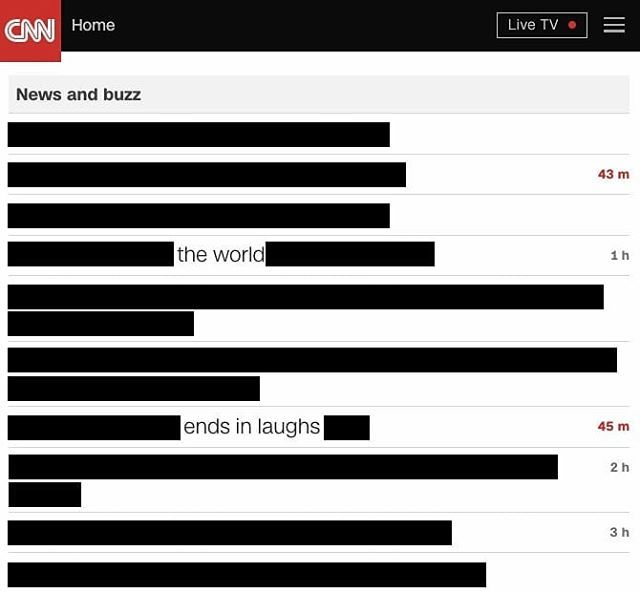 CNNpoetry's tweet photo. the world ends in laughs https://t.co/Vj8cjORmyM https://t.co/QwxEknsoLl