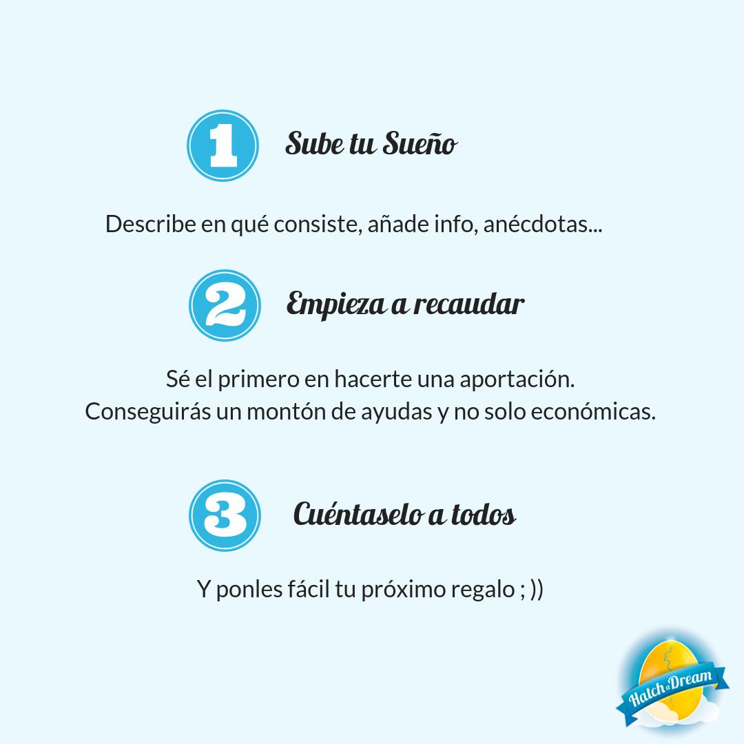 Hatchadream's tweet photo. ¿Aún no conoces Hatch a Dream? Somos la plataforma que ayuda a cumplir tus sueños y los de los tuyos, en este sencillo post te explicamos como😀 😀
#HatchaDream #SoyUnDreamer #DreamsRevolutions #Dreams #Sueño #Dreamers #Crowdfunding #LuchaportusSueños #Sueños https://t.co/JOW31yA3Ju