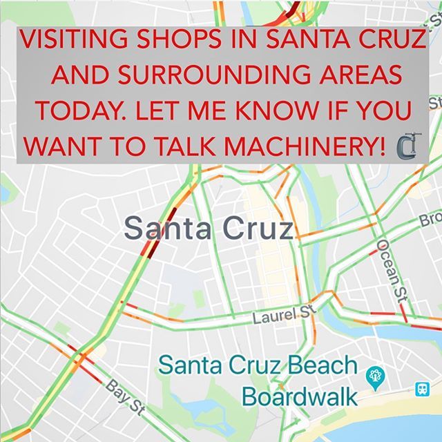 Hey everyone! I’m going to be in the Santa Cruz area today visiting wood and cabinet shops!  Send me a message if you want me to stop by and say hi and talk machines:). bit.ly/2VE03TQ