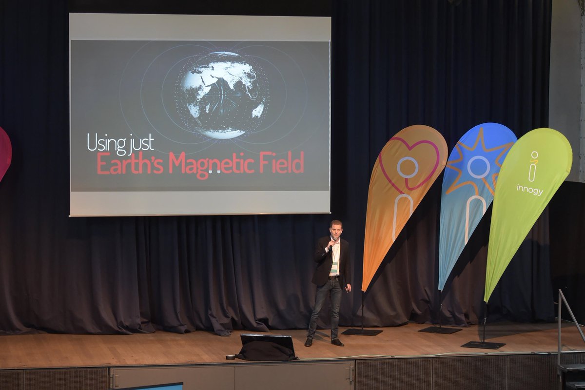 FutureEnergy_VC's tweet photo. We now hear from @oriient_me CEO @MickeyBalter pitching their internal GPS software that uses magnetic fields to create accessibility + #interconnectivity https://t.co/FrB0sYFAvZ