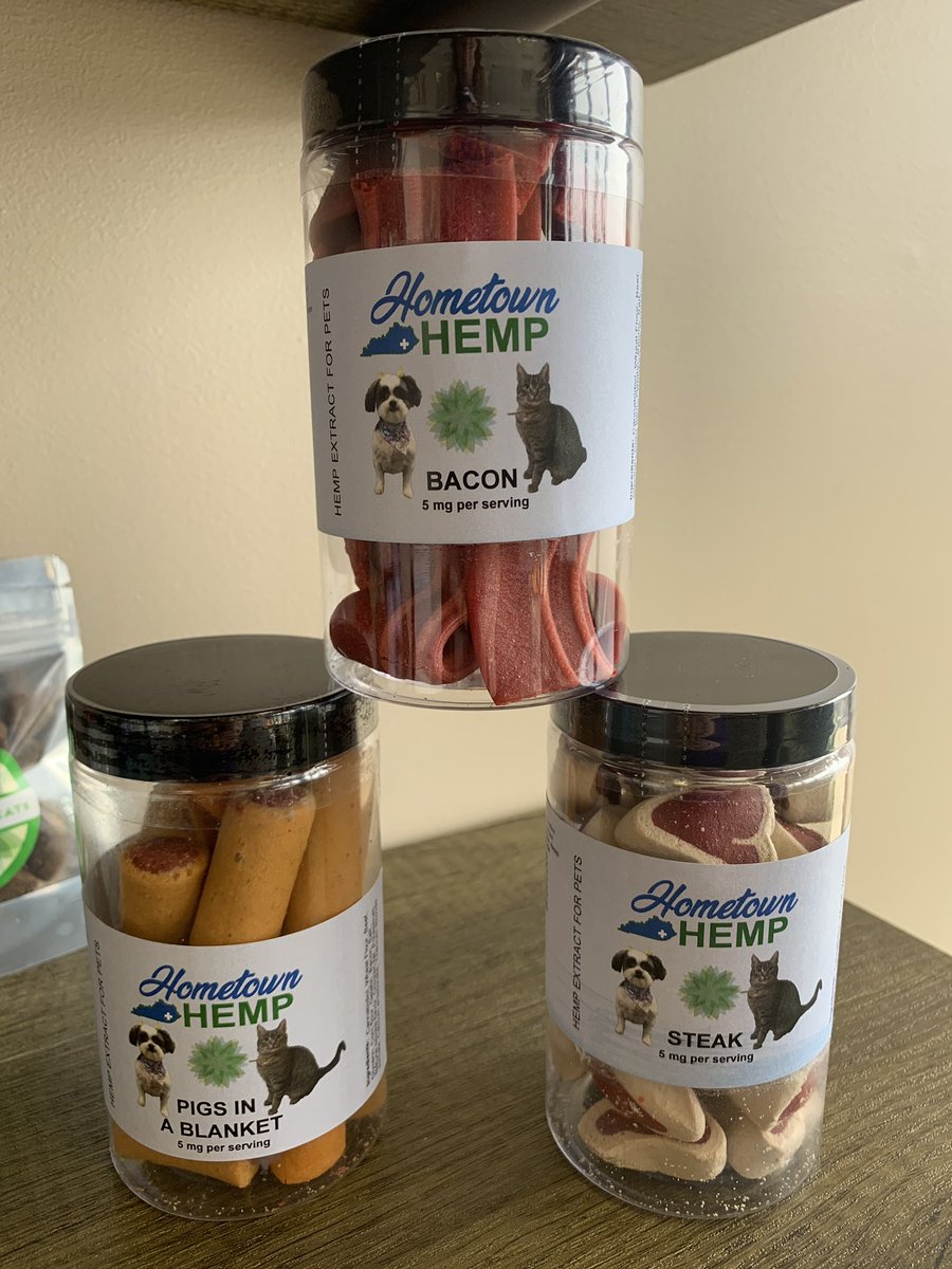 HometownHemp's tweet photo. It’s National Pet Day! Stop by Hometown Hemp anytime today before 7 to get 10$ off our 5mg doggy treats, and 5$ off our doggy oil! We also have coupons to Tangled Tails Doggie Spa for 5$ off your first visit and 5$ off for referring a friend! #hometownhemp #cbd #hemp https://t.co/NZPrWL5rkY