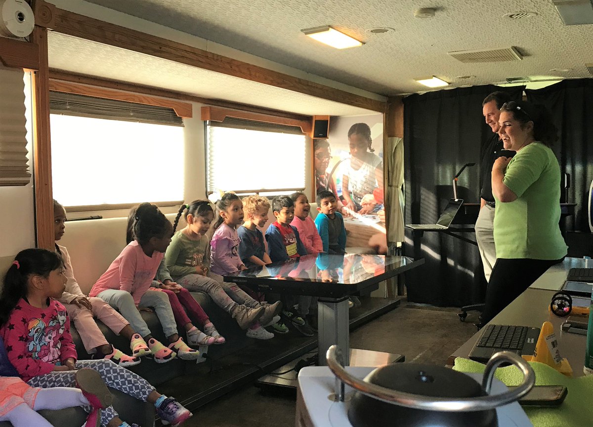 powerupedu's tweet photo. Evie &amp; her STEAM technologies visiting @eastwayelementary @DurhamPublicSch today! Eastway students are LOVING being hands-on with technology! Looking forward to #DukeEnergyScienceNight! @NCPowerUpEDU https://t.co/PeRRCXHDCB