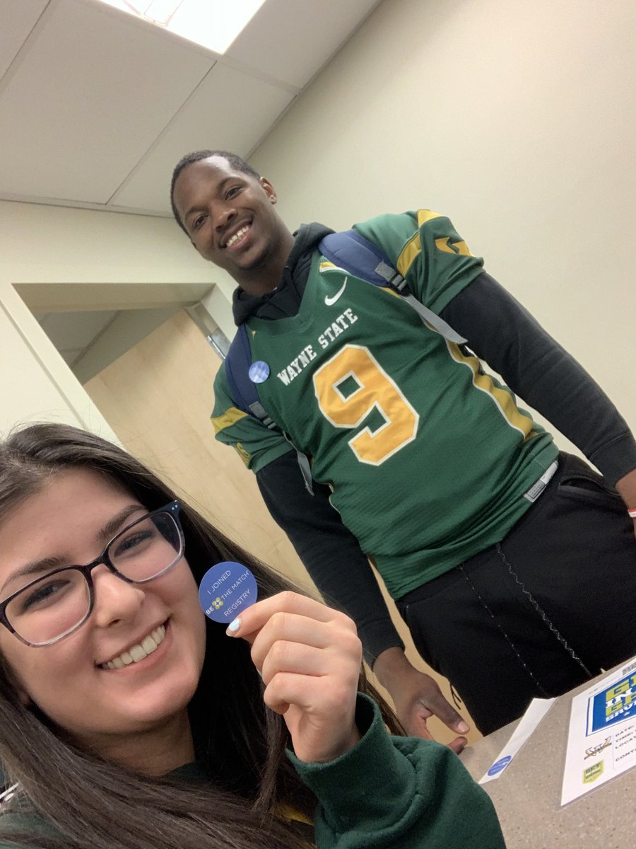 RWJ_1's tweet photo. @BeTheMatch @waynestwarriors @WSUWarriorFB Get in the game #WarriorStrong https://t.co/CRonWOxk3T