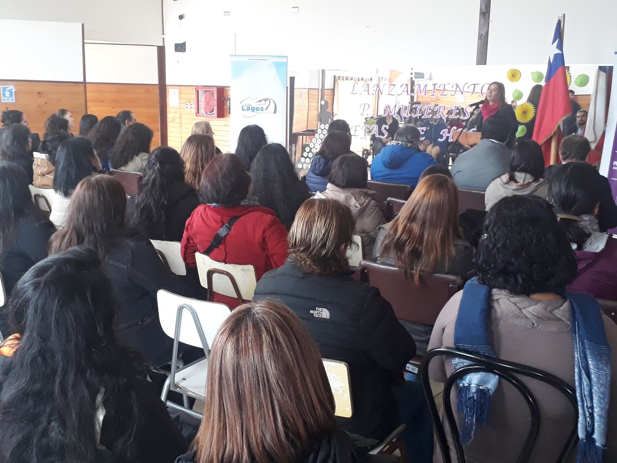 MMEG_LosRios's tweet photo. En #LosLagos @minmujeryeglosrios, la seremi @fehrmannwaleska y la directora (s) del @sernamegchile dieron la bienvenida a 40 mujeres que hoy ingresan al #ProgramaJefasdeHogar a través del Municipio de #LosLagos #AgendaMujer #chileenmarcha @minmujeryeg @isabel_pla @carola_cuevasm https://t.co/YafOysPYV1