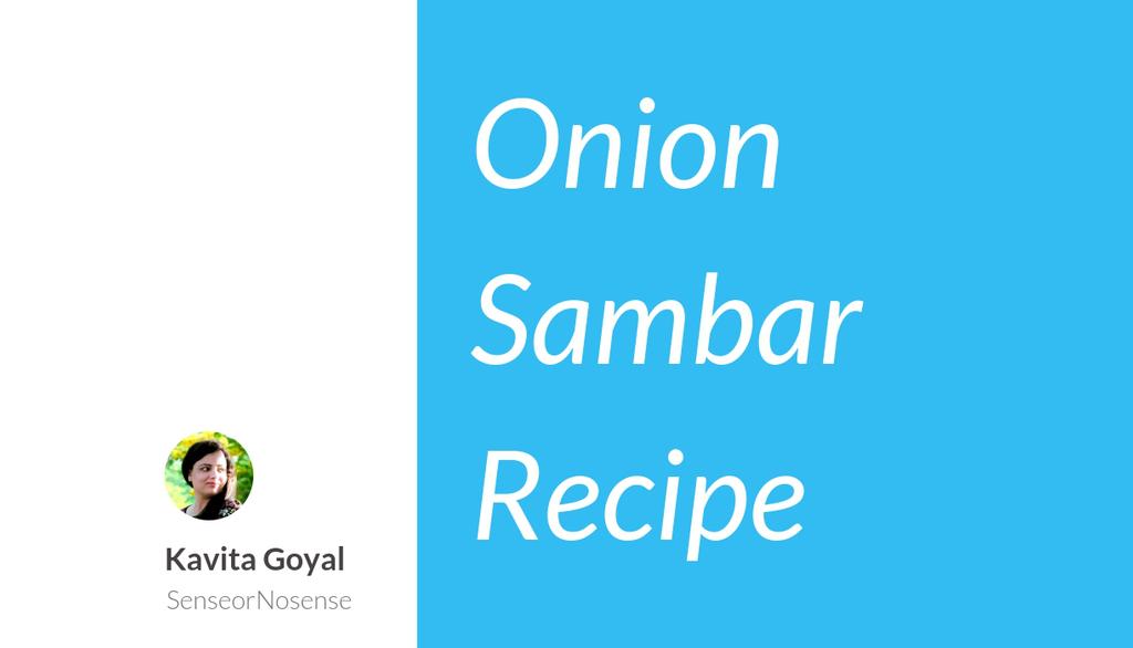 sense_nosense's tweet photo. "Methi seeds ½ tsp  ." https://t.co/BGJjwvzama #onion #sambar #recipe https://t.co/orwVZELss2