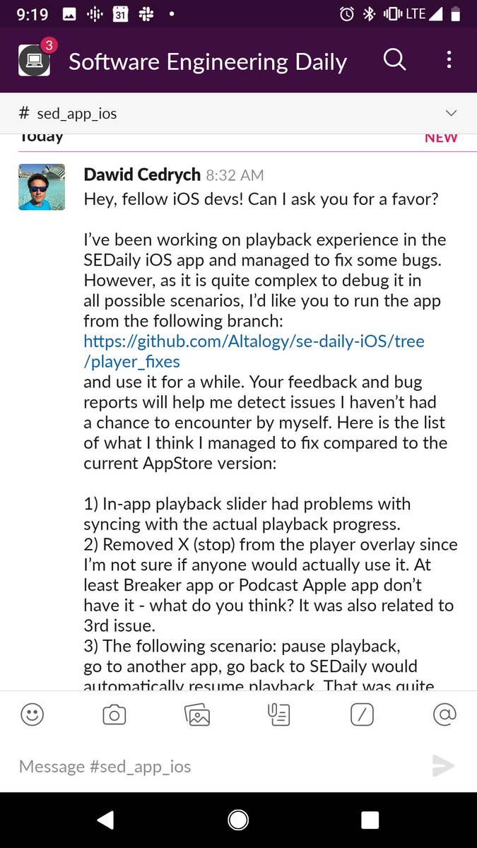 software_daily's tweet image. iOS open source developers: could use help testing SE Daily