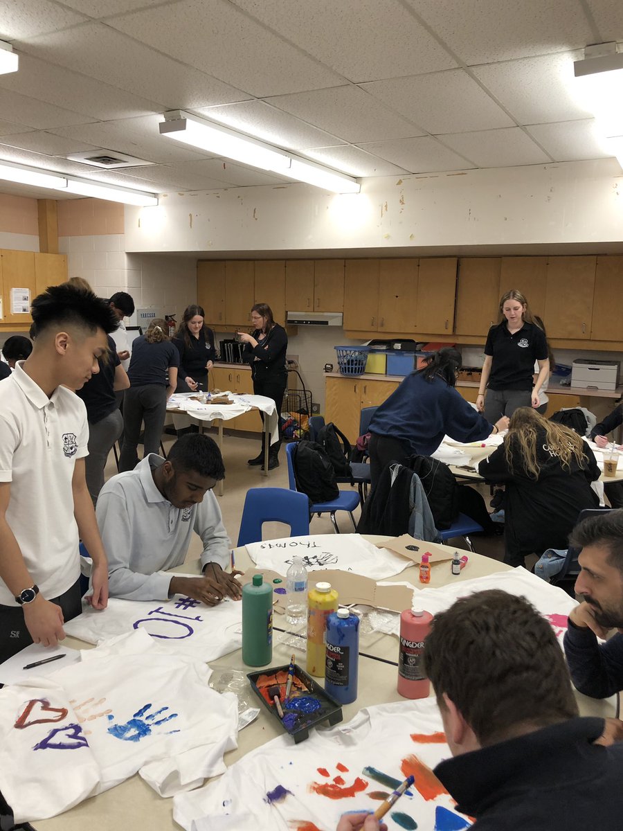 T-Shirt painting for Cardinal Games!! @SBAtoday <a href="/SBAphe/">SBAphe</a> #cardinalproud #cardinalgames