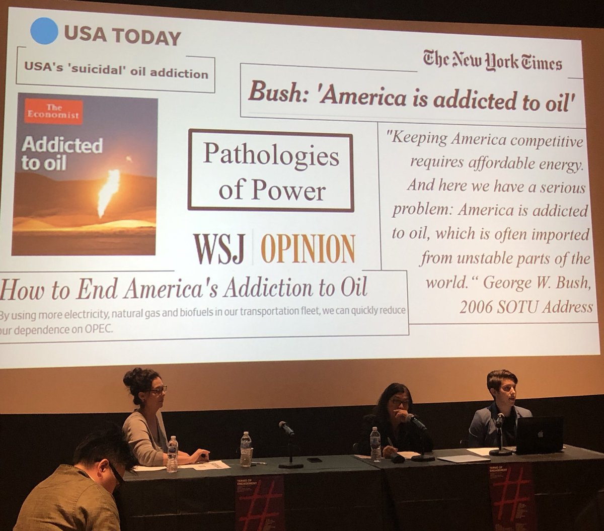 GC_PoliSci's tweet photo. “When ‘addiction’ is used in the compulsive sense in the political realm, I call these problems ‘pathologies of power.’” #termsworkshop #pathologiesofpower https://t.co/AdiBf6s560