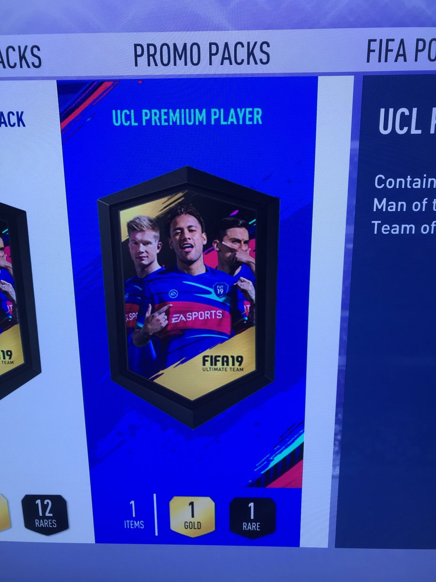 sizzler90's tweet image. Been grinding out upgrade packs. Finally got one of these bad boys. Almost guarantee this is Max Phillip!!! #fut #ultimateteam #upgradepack #ucl #uclpremium #fifa19