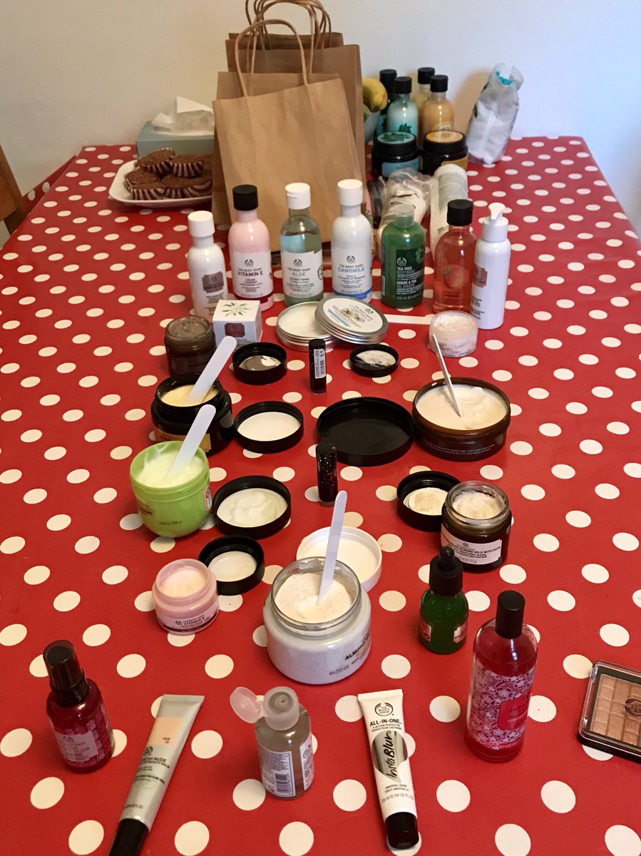 First party ✅ let me know if you fancy joining us for the next one 🌟 #bodyshop #trysomethingnew