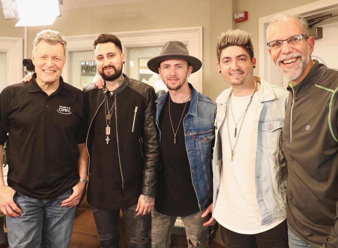WSMradio's tweet photo. We loved having @leavingaustin stop by this morning to share a few tunes from their brand new EP #SouthernGold available tomorrow! https://t.co/P5O3QU55Fh