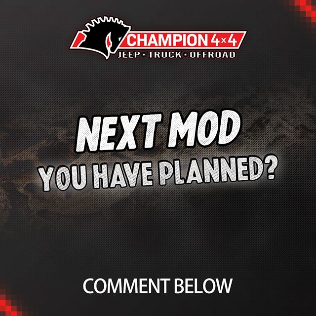 What's the next mod you have planned? 🤔
Comment below, let us hear those crazy ideas!!!
#Champion4x4 #NextMod #Plans #Planned #Ideas #OffRoad #Miami #Sunrise bit.ly/2P1lHPe