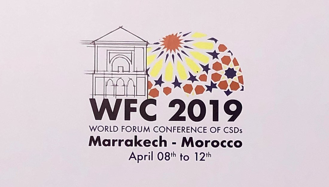 Clearstream's tweet photo. [🎆] Great day at #WFC2019 in Marrakech today with discussions on #innovation, #diversification, #regulation, and the future of #posttrade. Take a look! https://t.co/jCWTYfHeJJ