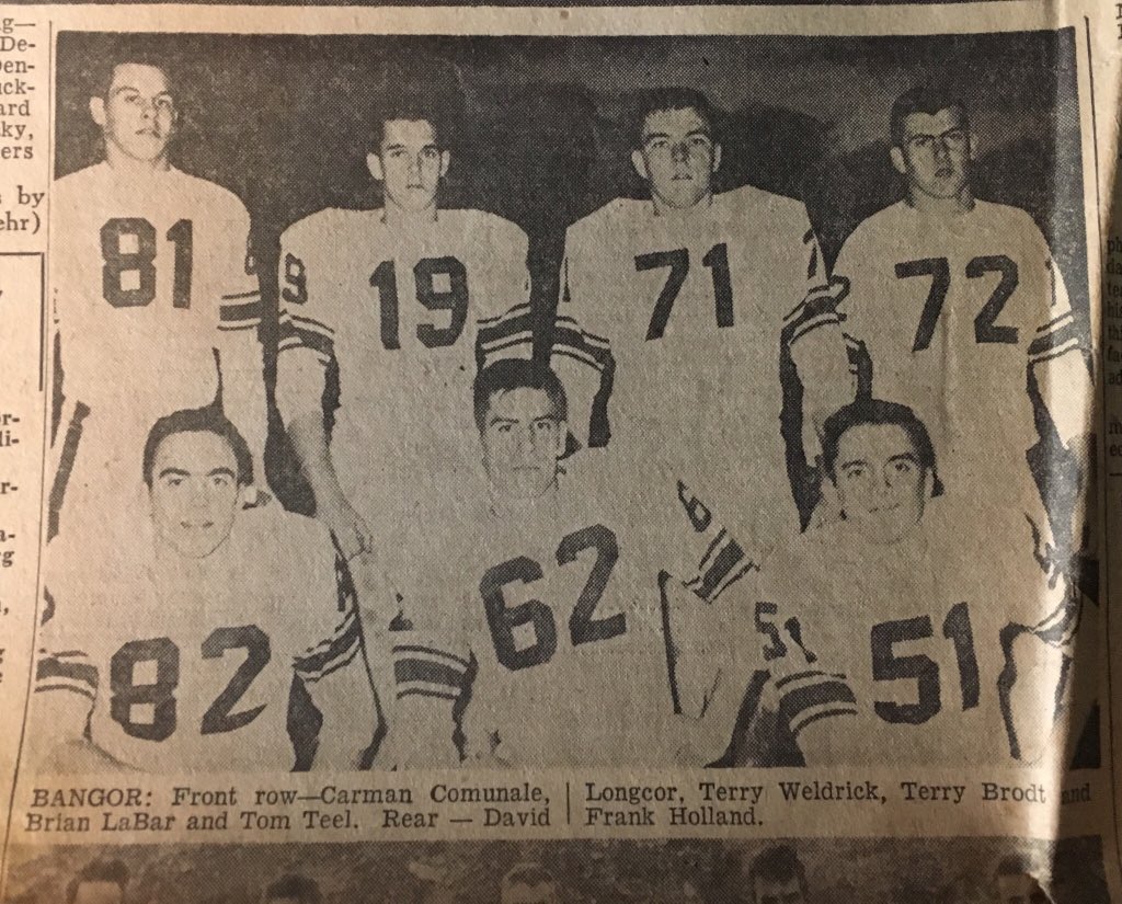 100thGame's tweet photo. 1962 Thanksgiving Day
🏈 Bethlehem Globe-Tuesday November 20, 1962
@PAKnightFball @PAGreenKnights @BangorSlatersFB
Anyone have memorabilia please continue to share. Send pictures.
#100Game https://t.co/5EpqenumQj
