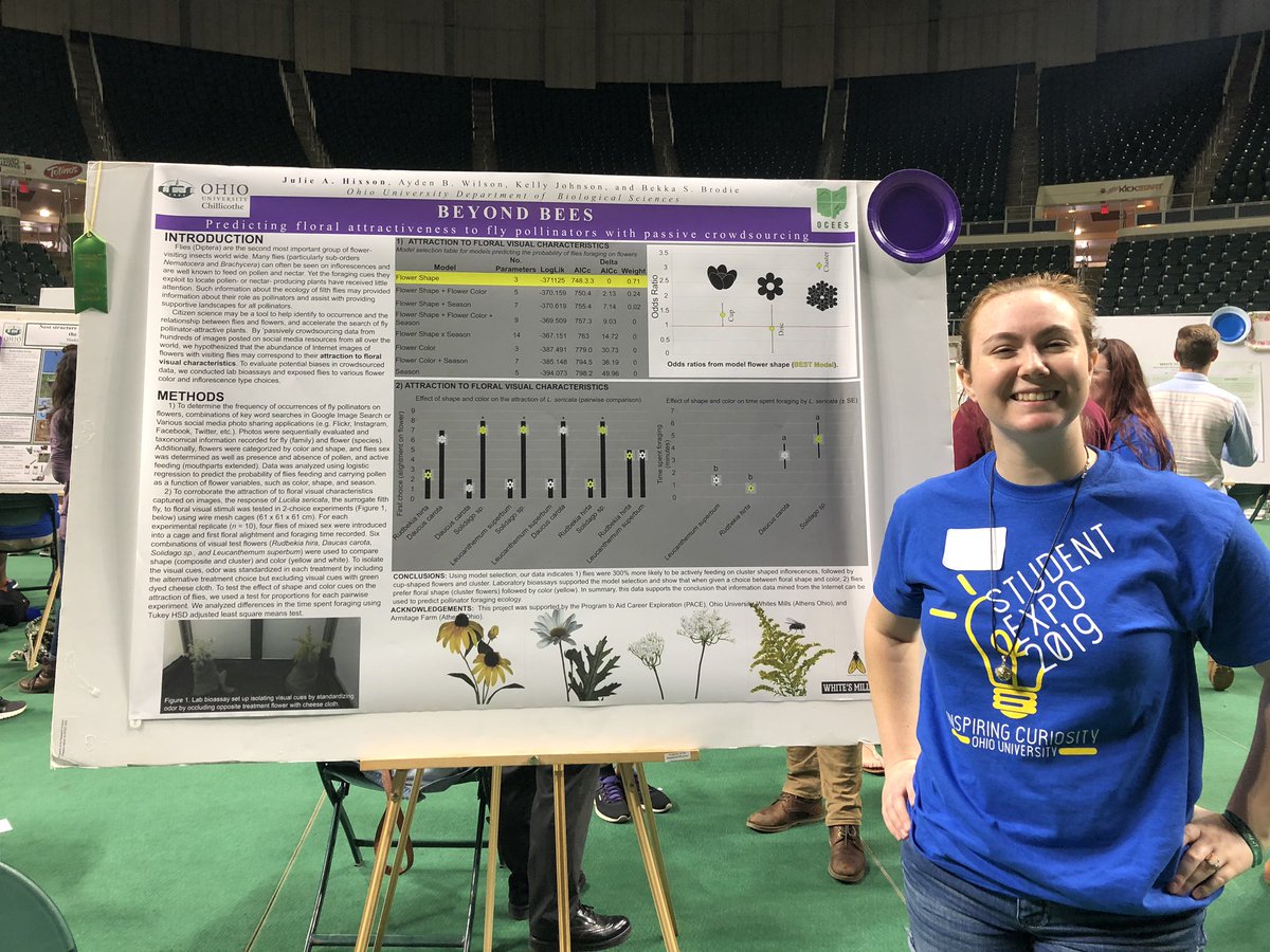 BugswithBekka's tweet photo. Team #OUinsects representing @OHIOstudentexpo! We talk to #bugs! https://t.co/kIlmL3JzVM