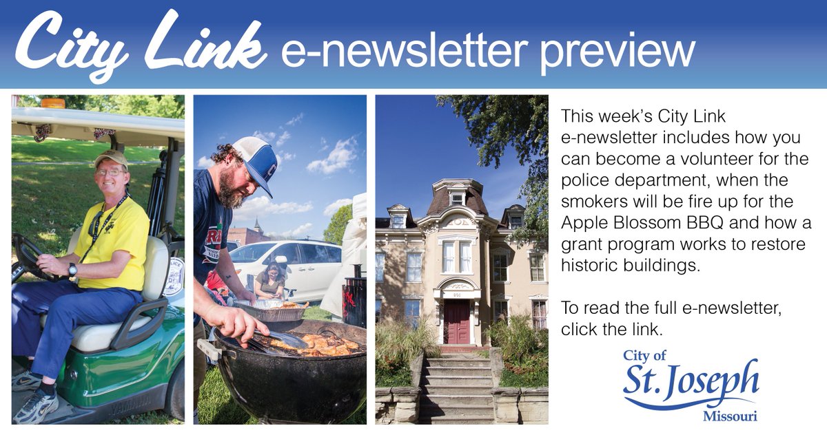 citystjoemo's tweet photo. The most recent City Link digital newsletter is now available. Read the April 11, publication at the link.>>https://t.co/glGEe0kFOX https://t.co/Hz5k81080e