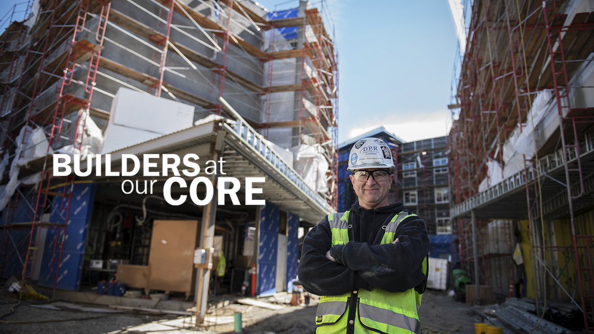 DPRConstruction's tweet image. Innovation is in the air in Davis, CA where Joe Rogers, lead foreman on DPR’s SPW drywall crew, is using the latest in #prefab technology. Utilizing Digital Building Components, his team is redefining how a building can be delivered: bit.ly/2D7y6ws #BuildersAtOurCore