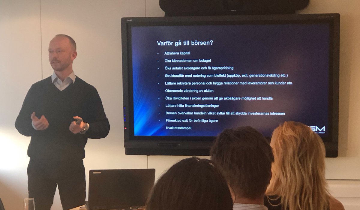 Feminvest_'s tweet image. Varför ska du som bolag gå till börsen? @ngmexchange #småföretag #entreprenör #börs #notering #aktier #investera #företag #feminveststängerbörsen