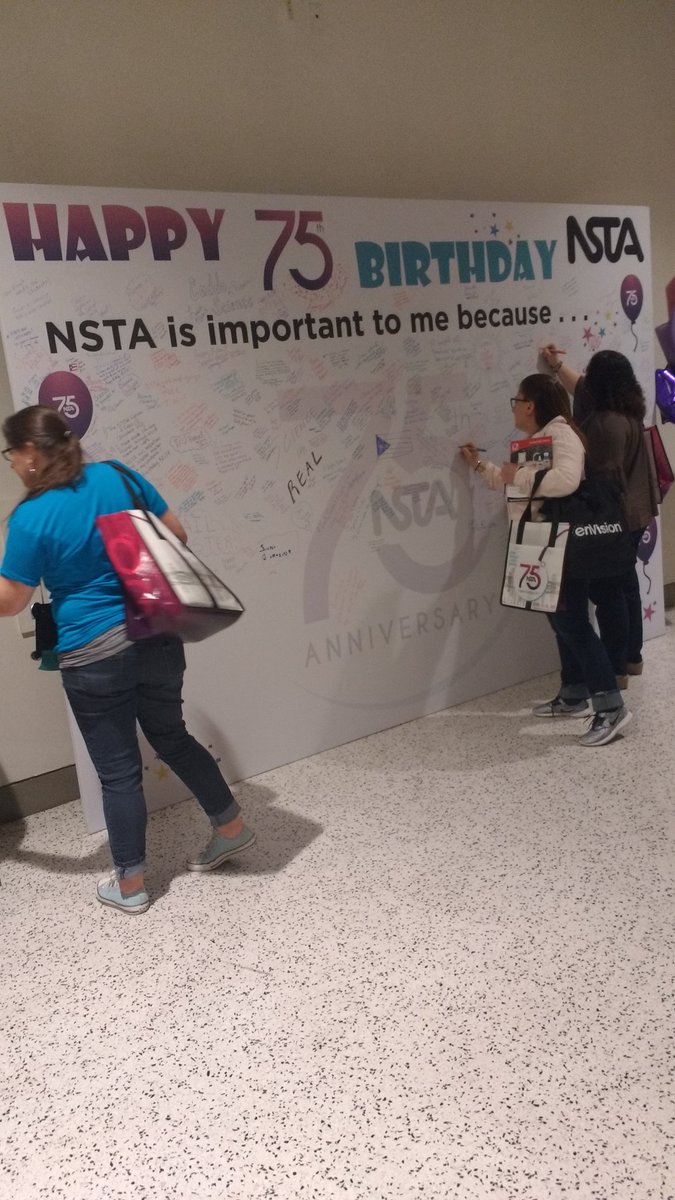 Mrs_A_Stock's tweet photo. NSTA Conference is AMAZING!!! I even listened to an Astronaut today. So many resources to take back to my classroom!! #weAreMehlville @msdr9 @Mehlville_HS https://t.co/7PVTddsrd6