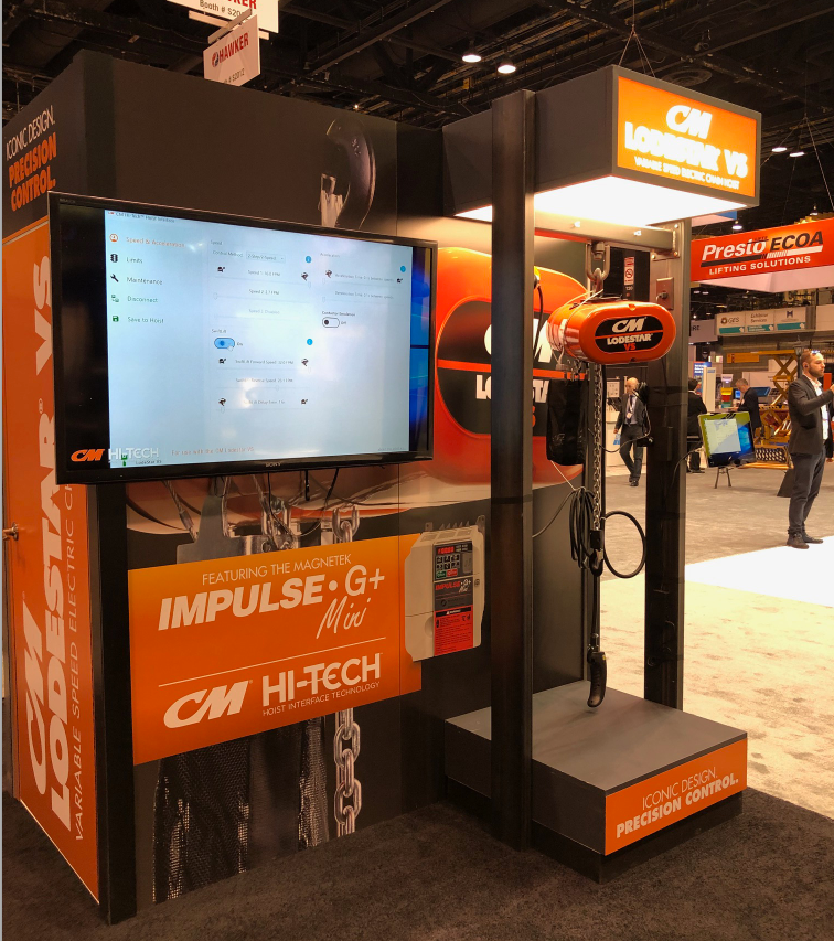 CMCOLive's tweet photo. Day 4 of the @poweredbymhi #promatshow. Stop by Booth S1827 for one last look at @MagnetekInc’s IMPULSE drives. They provide the most reliable and cost-effective variable frequency crane control available. #partnersinmotioncontrol #magnetek https://t.co/7iICuUOcmN